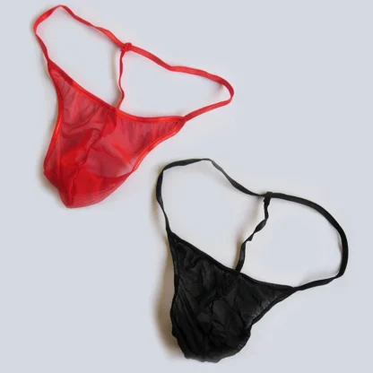 Men's Solid See-through G-string