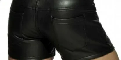 Sleek Black Casual Men's Hotpants - Image 3
