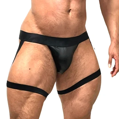 Iridescent Thigh Garter Jockstrap - Image 4