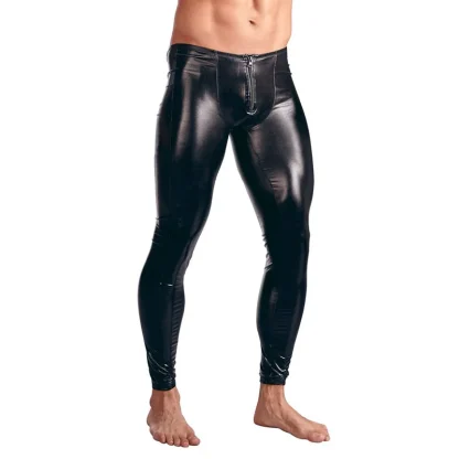 Men's Zippered Crotch Leggings