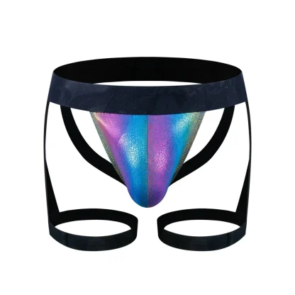 Iridescent Thigh Garter Jockstrap - Image 5