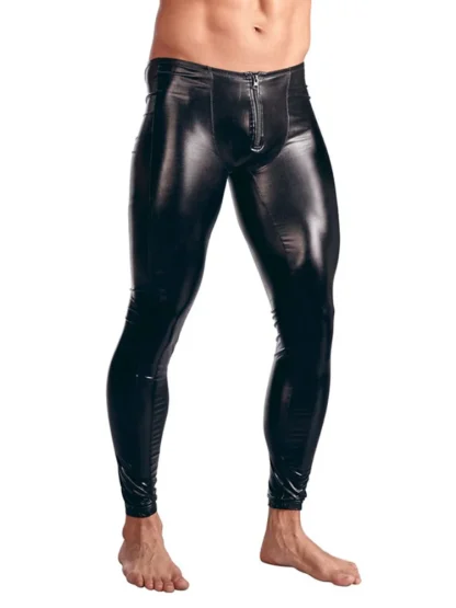 Men's Zippered Crotch Leggings - Image 3