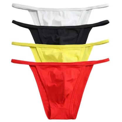 Low-rise Solid Color Bikini Brief