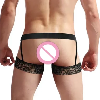 Sexy Sheer Lace Garter Belt - Image 3