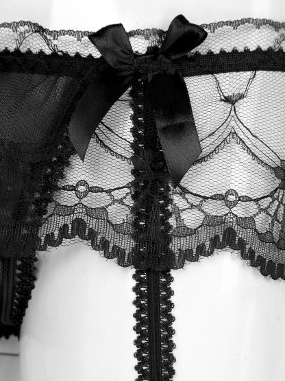 Sheer Skirted Thong Garter Set - Image 6