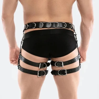 Adjustable Belt Black Leg Harness - Image 3