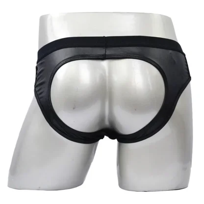 Open Butt Cutout Black Brief - Image 2