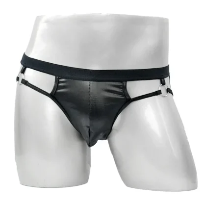 Open Butt Cutout Black Brief - Image 3
