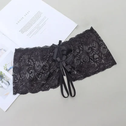 See-through Lace Open Crotch Brief - Image 2