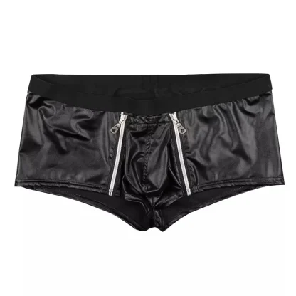 Zippered Crotch Black Boxer Brief - Image 4
