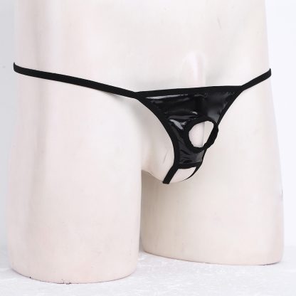 Open Crotch Sleek Black G-string - Image 7