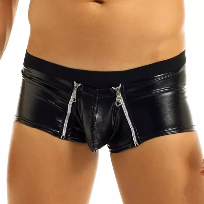 Zippered Crotch Black Boxer Brief - Image 5
