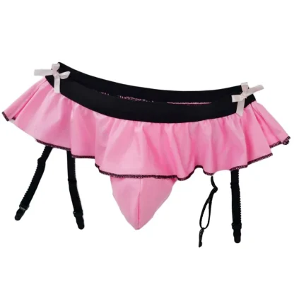 Skirted Ruffle Suspender Thong - Image 11