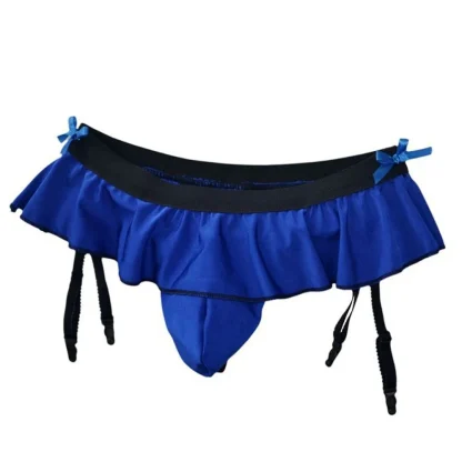 Skirted Ruffle Suspender Thong - Image 13