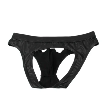 Front Ring Decor Black Jockstrap - Image 4