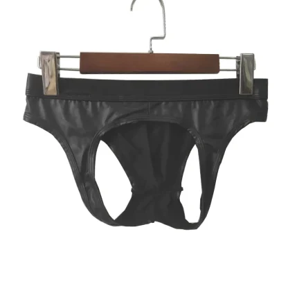 Front Ring Decor Black Jockstrap - Image 6