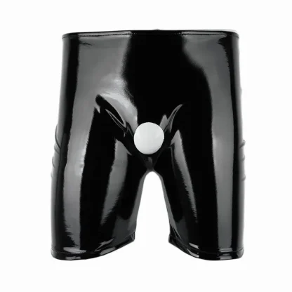 Open Crotch Shiny Boxer Brief