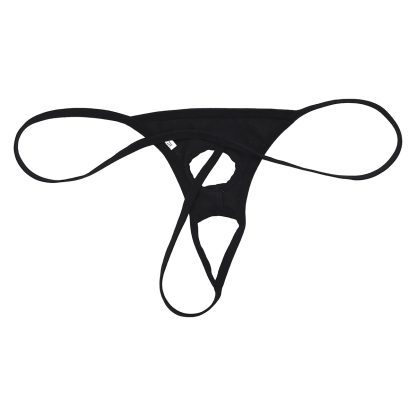 Open Crotch Sleek Black G-string - Image 4