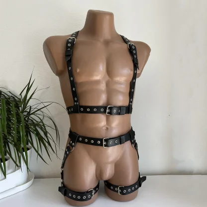 Black Adjustable Full Body Harness