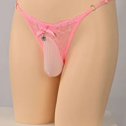 Adjustable String Lace Thong - Image 5