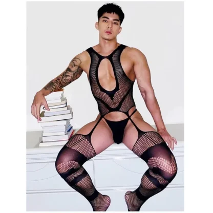 Fishnet Suspender Bodystocking