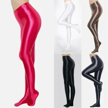 Sexy Glossy Seamless Pantyhose - Image 6