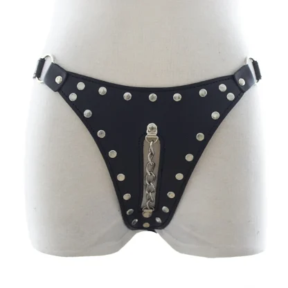 Lace-up Crotch High Cut Thong - Image 4