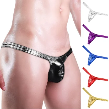 Seductive Low-rise Metallic Thongs - Image 9