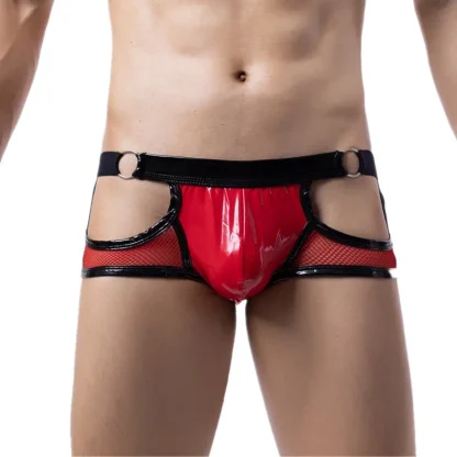 Faux Leather Cutout Jockstrap - Image 10