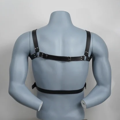 Black Adjustable Chest Harness - Image 5