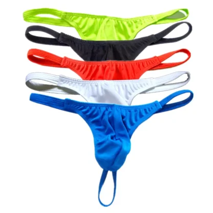 Elastic Plain Color G-strings - Image 2