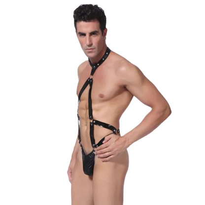 Seductive Black Harness Bodysuit - Image 3