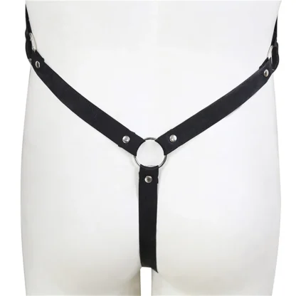 Black Halter Harness Bodysuit - Image 5