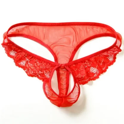 Lacey Crotchless Sexy Thong - Image 2