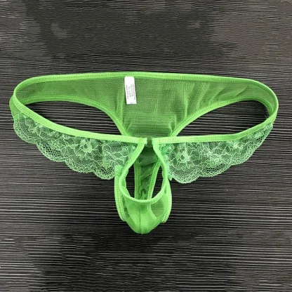 Lacey Crotchless Sexy Thong - Image 5