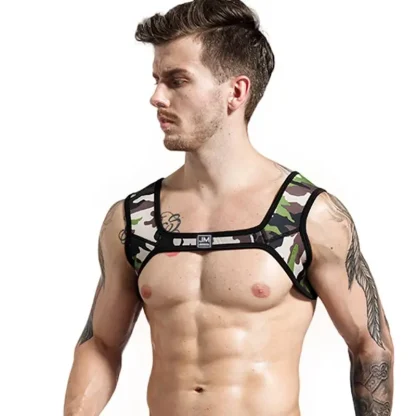 Camouflage Print Chest Harness