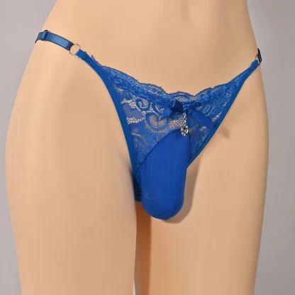 Adjustable String Lace Thong - Image 7