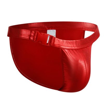 Buckle Strap Shiny Brief - Image 6