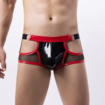 Faux Leather Cutout Jockstrap - Image 7