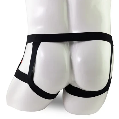 Faux Leather Cutout Jockstrap - Image 5