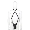 Black Halter Harness Bodysuit - Image 2
