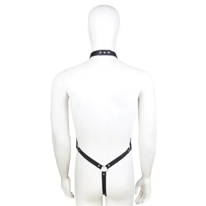 Black Halter Harness Bodysuit - Image 3