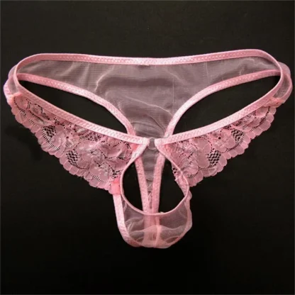 Lacey Crotchless Sexy Thong - Image 4