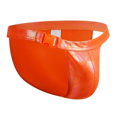 Buckle Strap Shiny Brief - Image 3