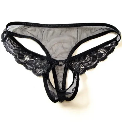 Lacey Crotchless Sexy Thong