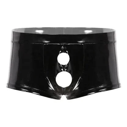 Open Crotch Black Boxer Brief