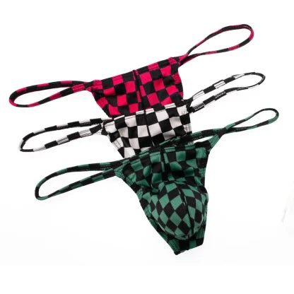 Printed Checkered Men's G-string - Image 13