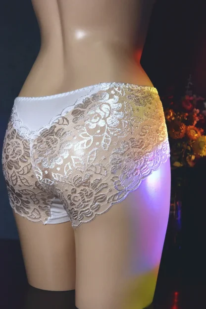 Glossy Lace Mid Waist Panty - Image 3