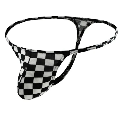 Printed Checkered Men's G-string - Image 5