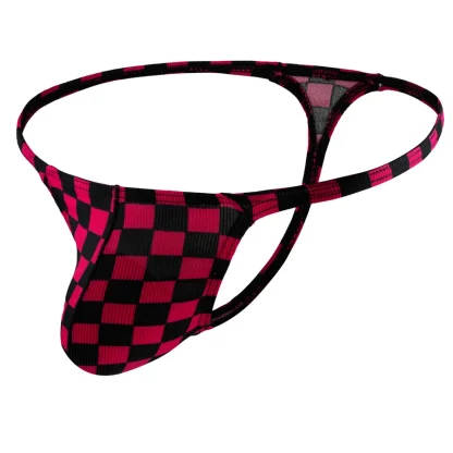 Printed Checkered Men's G-string - Image 7